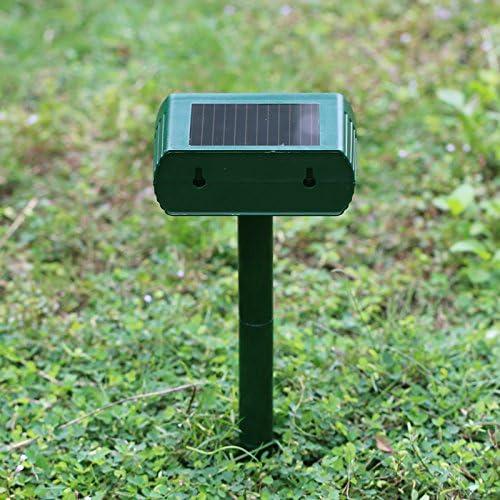 Animal Repellent Ultrasonic Animal Repellent Motion Sensor and Flashing Light Outdoor Weatherproof Farm Garden Lawn for Coyote Bird Skunk Snake Raccoon Rabbit Squirrel Cat Dog (1 Pack)