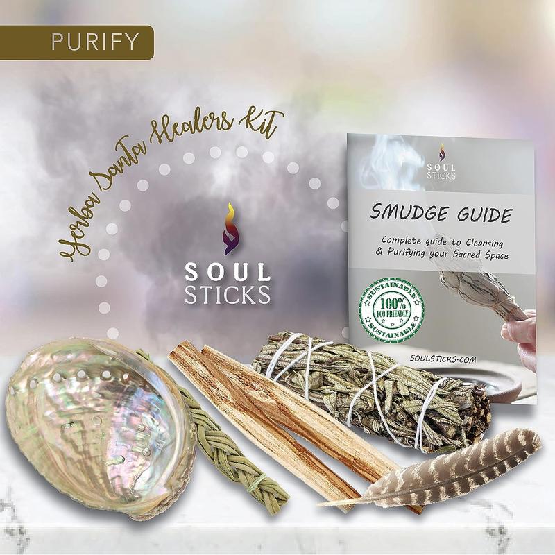 Beginners Yerba Santa Sage Smudge Kit with Smudge Guide