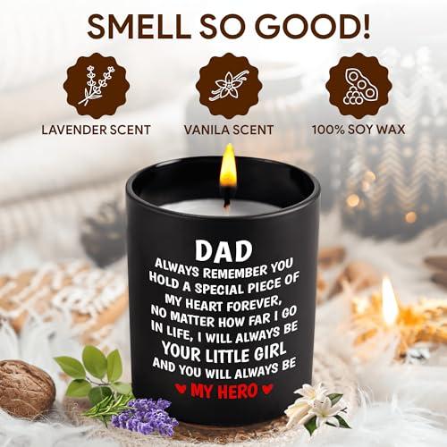 Gifts for Dad from Daughter Son, Funny Unique Father Gift for Father Day Birthday, Fathers Day Candle Gifts for Dad Step Dad (DAD Best Farter Ever)