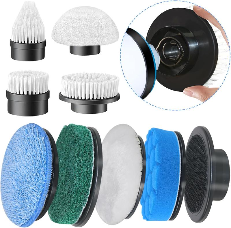 Replaceable Brush Heads Set, 9 Pack Brush Heads for Electric Spin Scrubber, Cordless Spin Scrubber Brush for All Brands of ANS-8051A&ANS-8050 Electric Cleaning Brush, for Bathroom, Kitchen best halloween