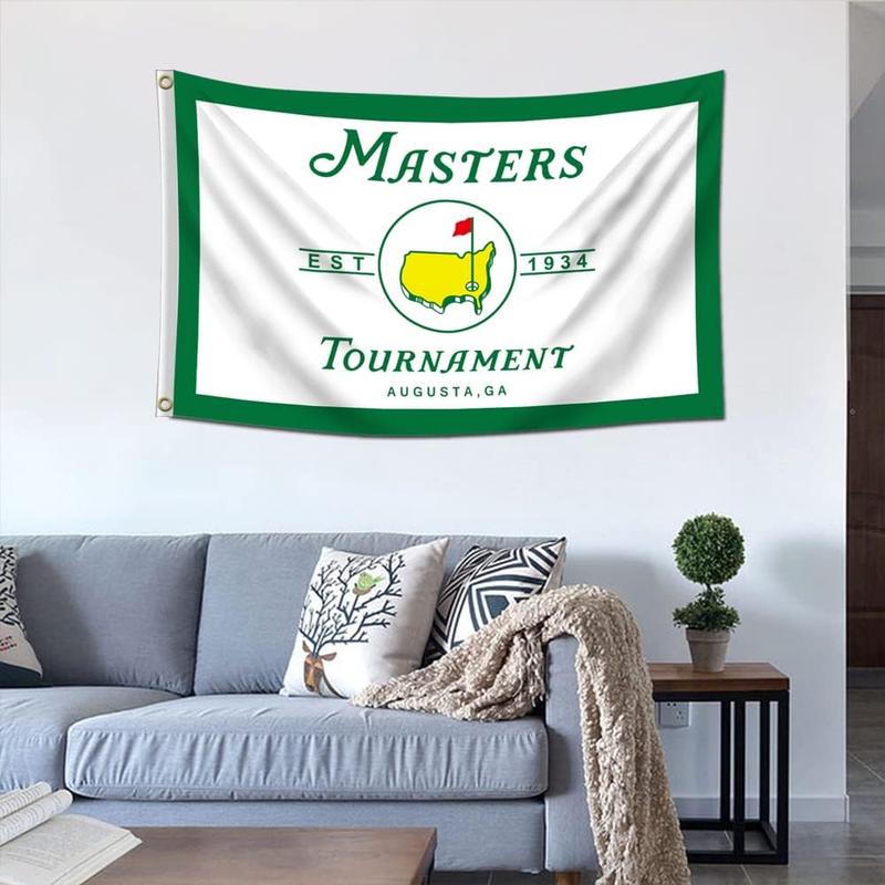 Masters Golf Flag, 3*5ft Golf Decor Flag, Vivid Color Premium College Dorm Banner, Party Indoor Banner, Party Decoration Supplies