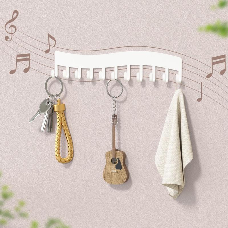 Wall Necklace Organizer Holder: Wall Mounted Jewelry Hanging Storage Necklaces Display Hanger White