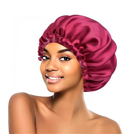 West Kiss Silky Satin Bonnet for Sleeping, Shower Hair Bonnet for Women, Bonnet for Curly Hair