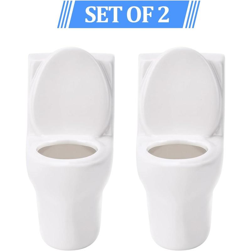 Christmas Gifts for Men Dad White Elephant Gifts for Adults Mens Gifts Dad Gifts Birthday Funny Gag Gifts for Men Christmas Stocking Stuffers for Adults Novelty Toilet Shot Glasses Set of 2