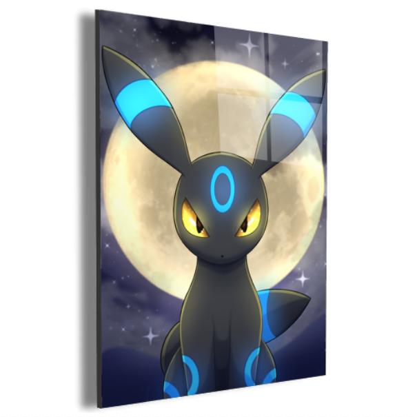 Pokemon Acrylic Canvas Plexi Glass Wall Art Poster 24x18in Decor Adventure