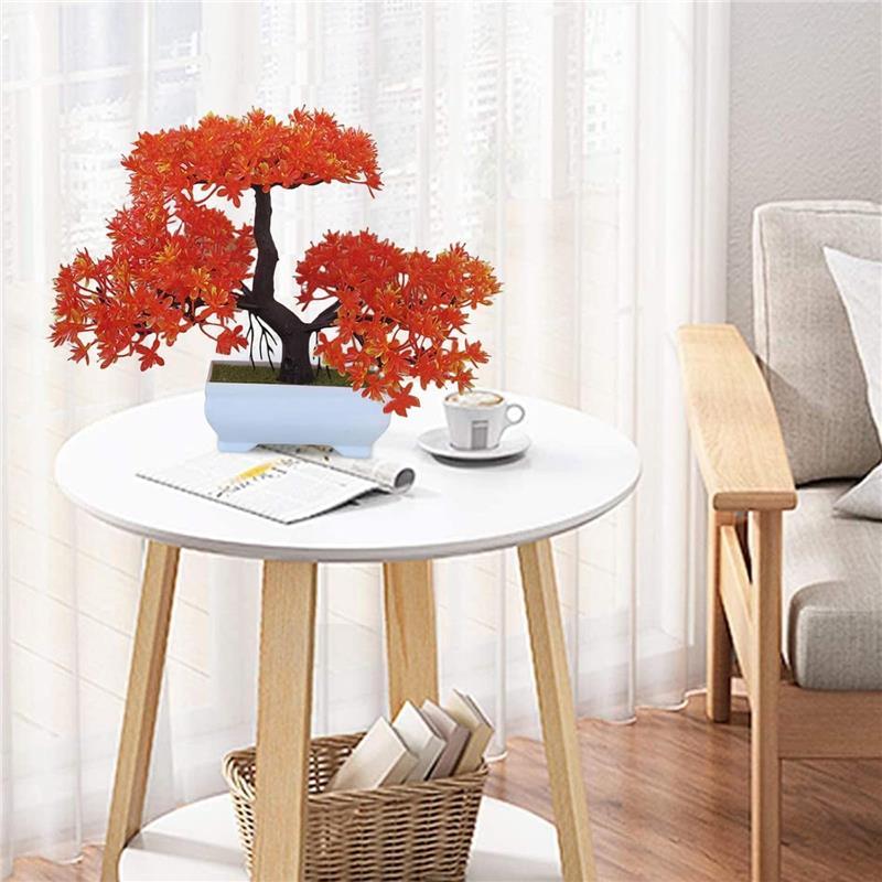 Plants in Pot Artificial Plants Plastic Planter Home Office Desk Decorations for Indoor Outdoor Decorative Flower