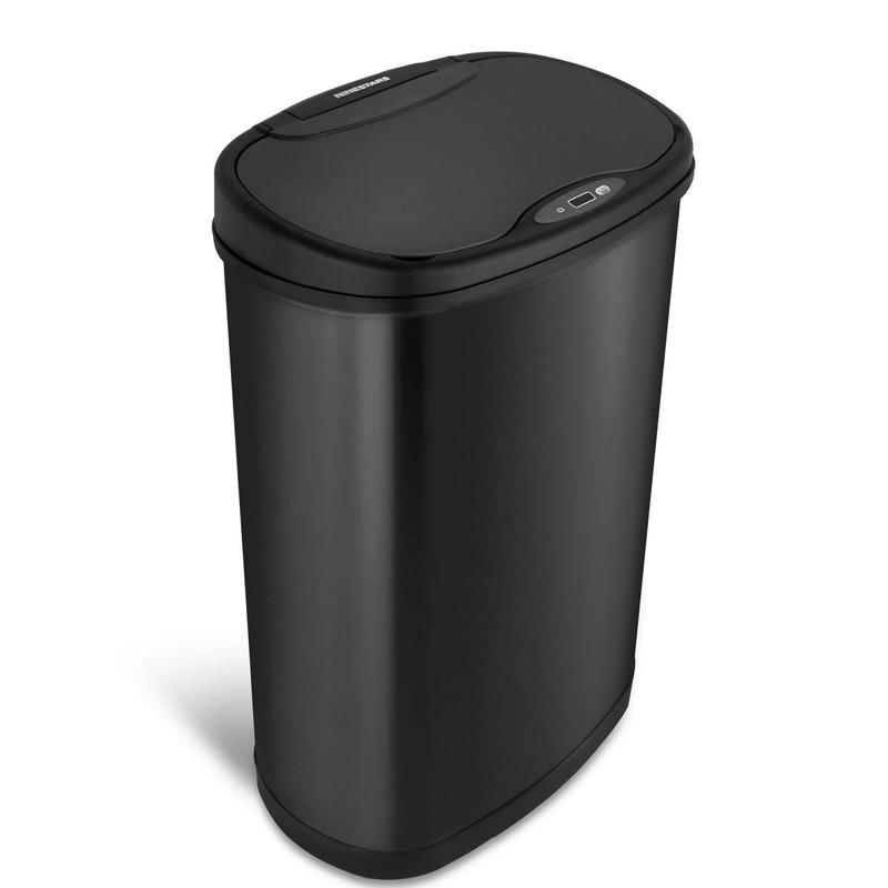 Nine Stars 13.2 Gallon Trash Can, Motion Sensor Kitchen Trash Can, Stainless Steel