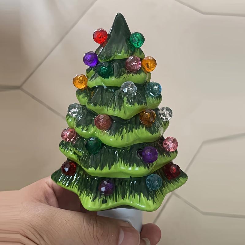 3D Christmas Tree Shaped Night Light, 1 Count Plug and Play LED Night Light, Decorative Light for Home Bedroom Living Room, Home Decor