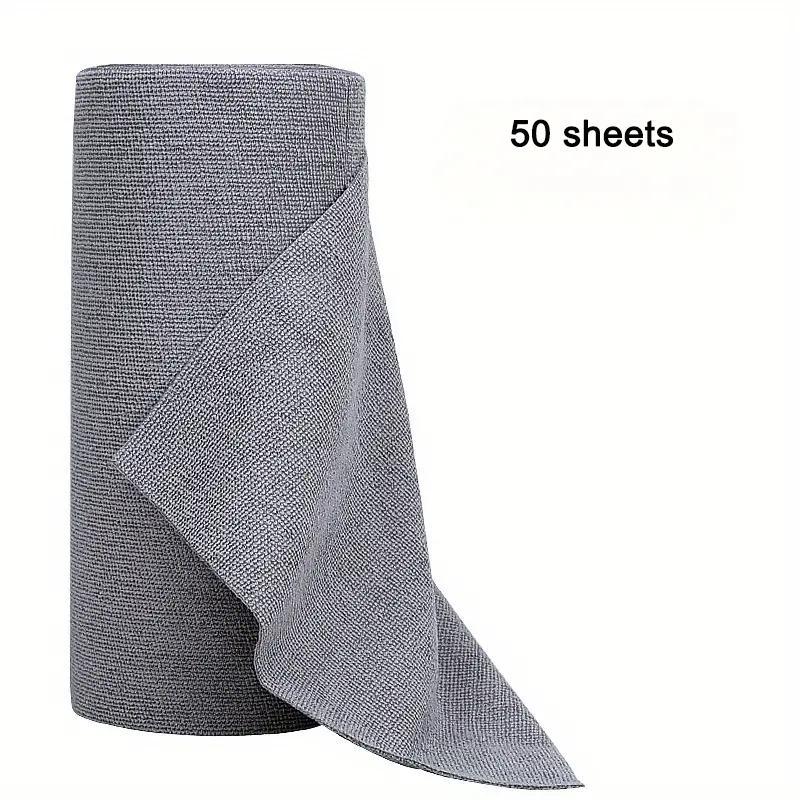 Reusable Dish Cloth, 50pcs roll Kitchen Absorbent Dish Cleaning Towel, Household Cleaning Tool for Kitchen Bathroom Dormitory Home