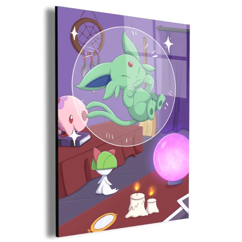 Pokemon Acrylic Canvas Plexi Glass Wall Art Poster 24x18in Decor Adventure