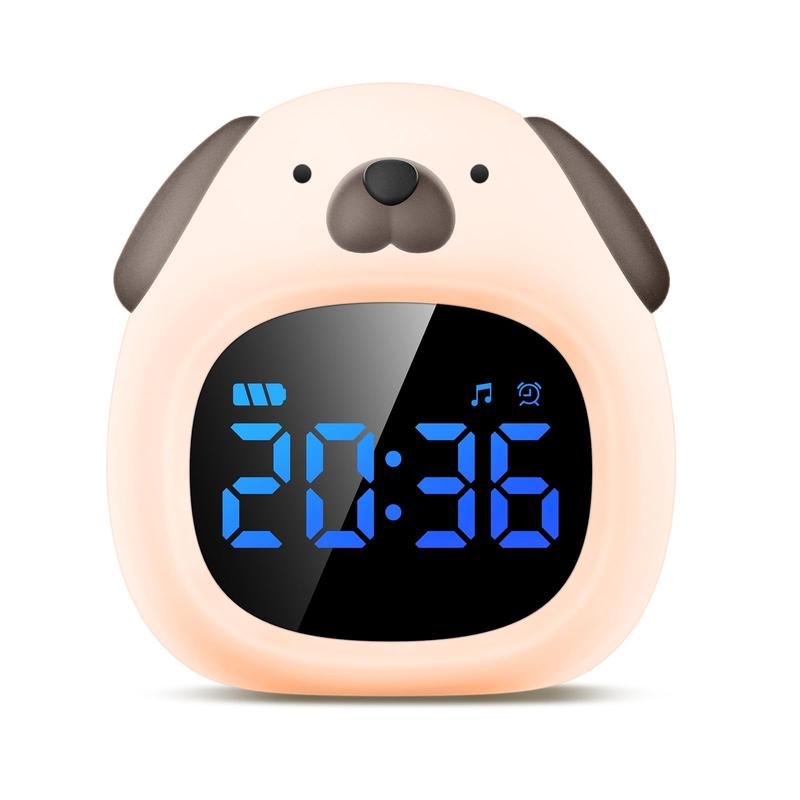 Alarm Clocks for Bedrooms with Night Light, 6 Sleep Sounds, OK to Wake Digital Clock, Heavy Sleepers with Snooze Function Alarm Clock Christmas gift