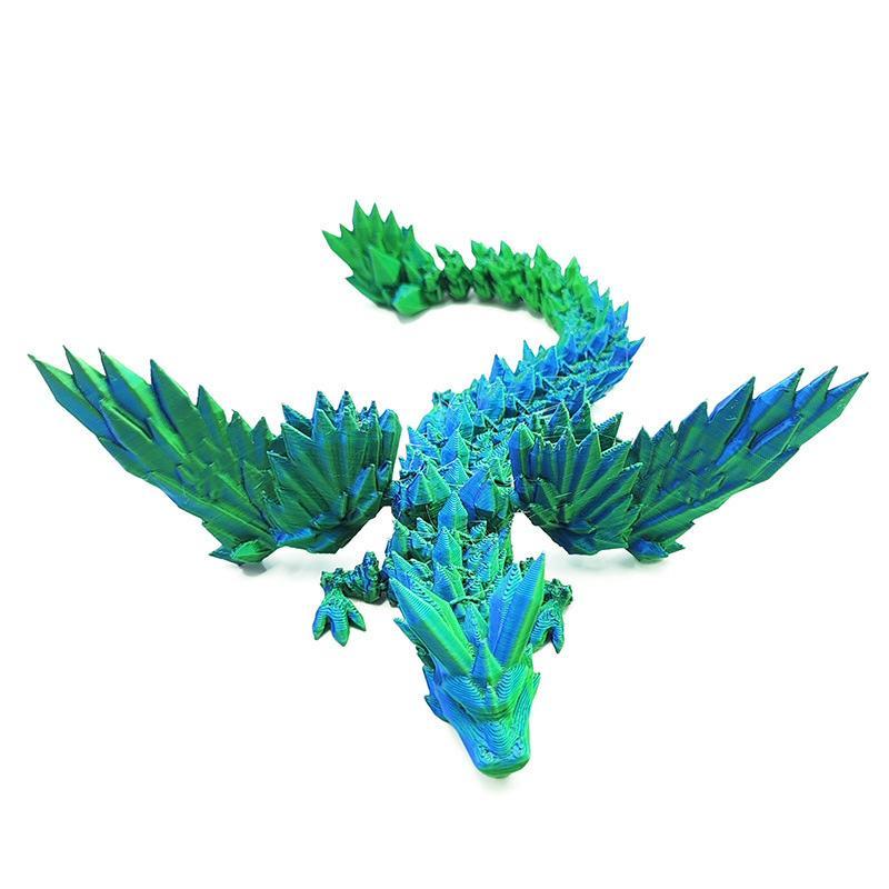 3D Printed Dragon Design Model Ornament, 1 Count Creative Collectible Model, Desktop Ornament for Home Office, Home Decoration Gift