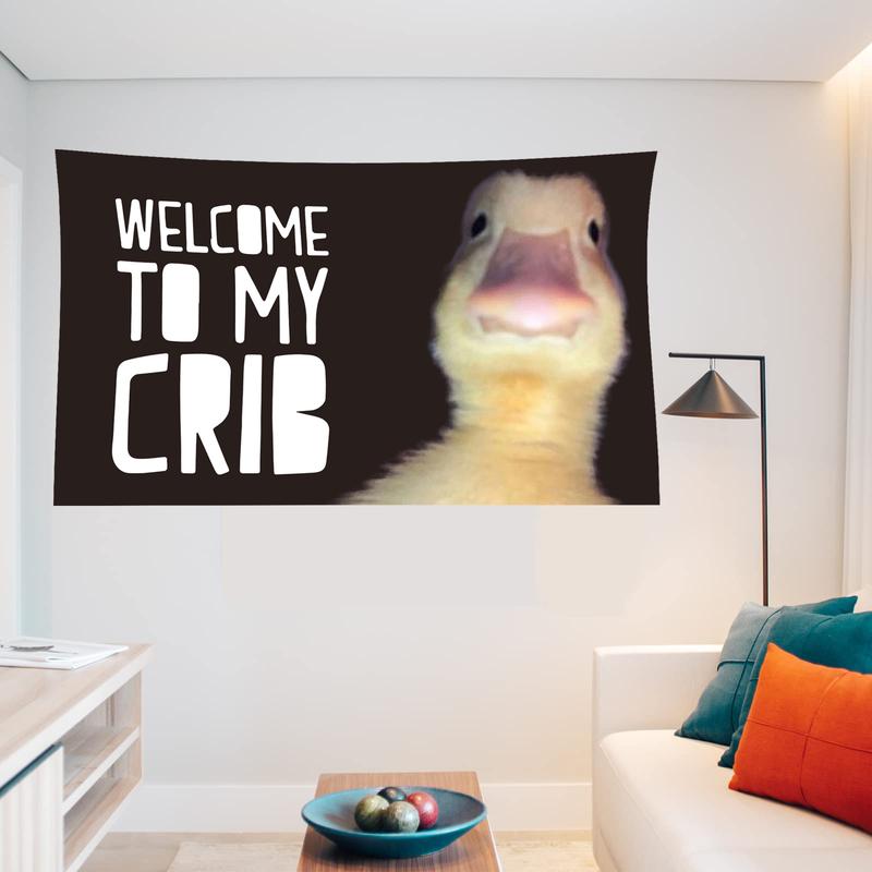 welcome to my crlb flag Funny Flag with Brass Grommet Durable Polyester 3x5ft Banner Wall Flag for College Dorm Outdoor Dorm Decor