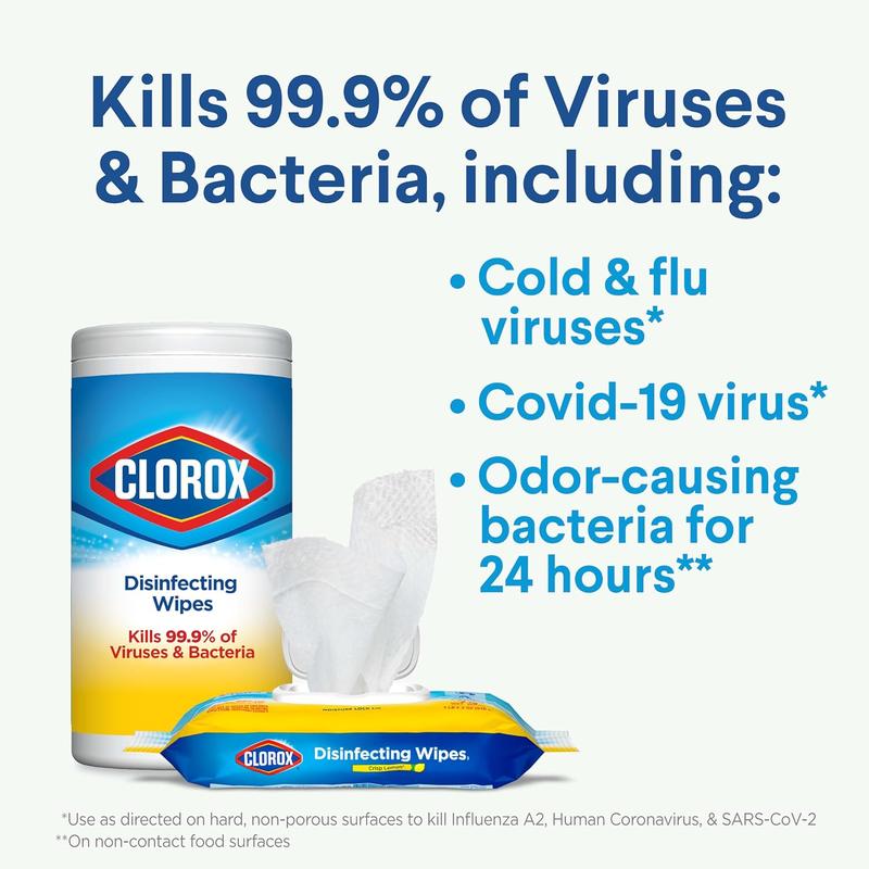 [Grab it Now] Disinfecting Wipes Value Pack, Household Essentials, 75 Count, Pack of 3 (Package May Vary)