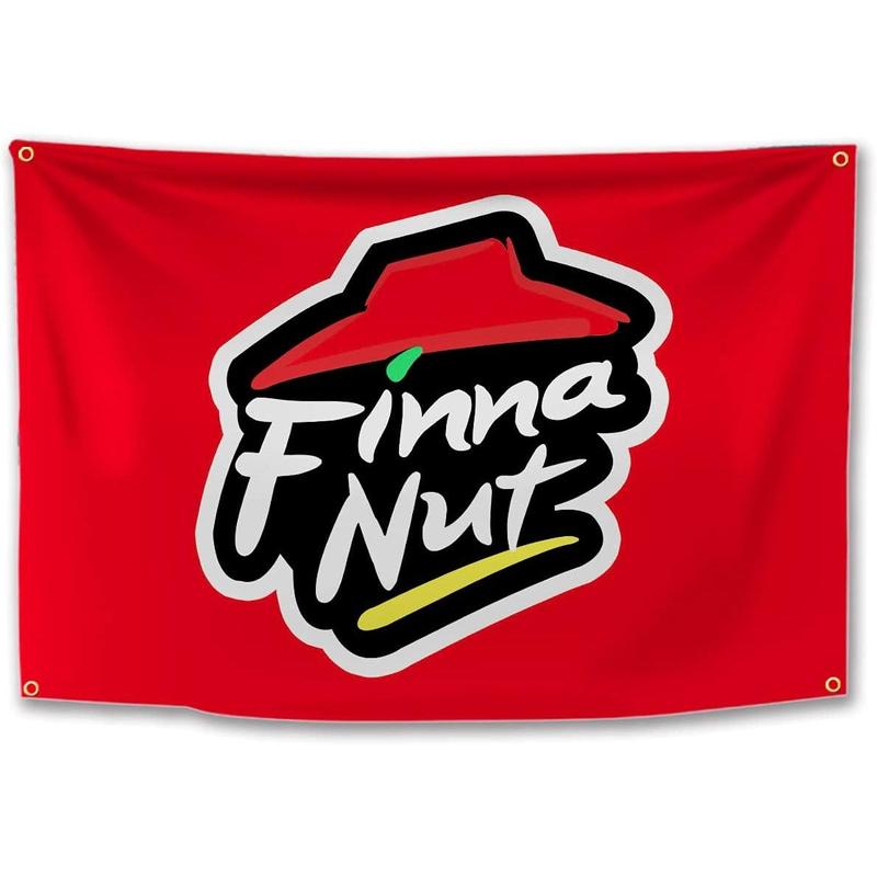 Finna Nut Banner Flag Pizza 40x60in Premium Quality with  Vibrant Colors For College Dorm Room Man Cave