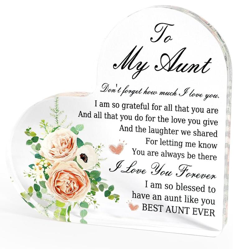 Gifts To My Aunt Acrylic Plaque for Aunts Auntie Gift Ideas Best Aunt Ever Gifts Aunt Birthday Gifts for Aunt Auntie Gifts for Aunts from Niece Aunt Birthday Gifts