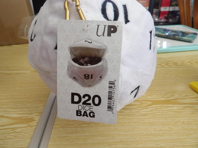 D20 Die Plush Bag - Black - Ultra Pro Dice Bags and Gamer Pouches (UPDB)