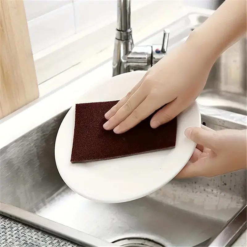 Carborundum Sponge, 30pcs Pot Iron Rust Removal Emery Sponge, Dishwashing Sponge Block, Scouring Pads, Pot Bottom Descaling Sponge