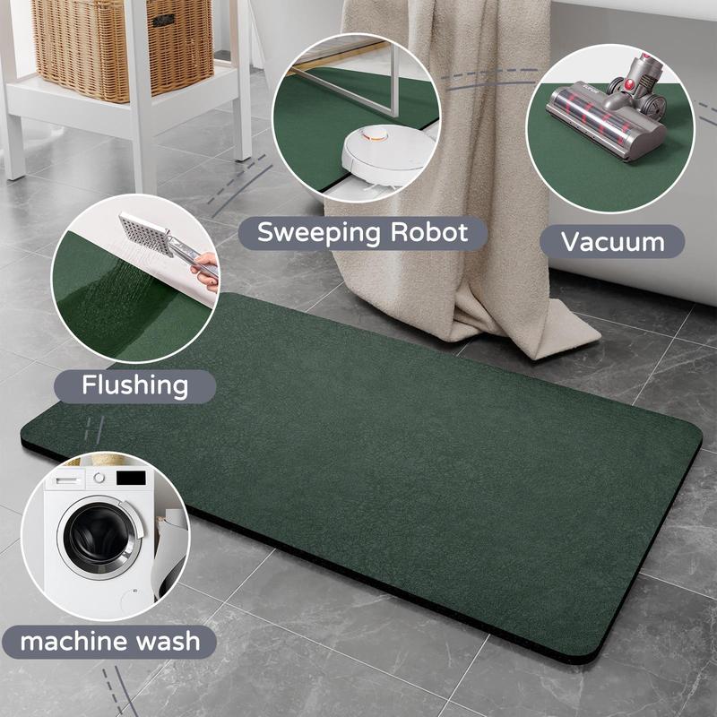 Bathroom Mat Set, 2 Counts set Non-slip Absorbent Bath Mat, Quick Drying Bathroom Mat, Kitchen Floor Mat, Bathroom Accessories