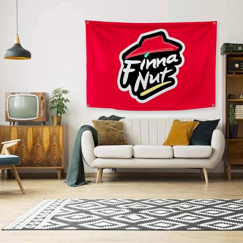 Finna Nut Banner Flag Pizza 40x60in Premium Quality with  Vibrant Colors For College Dorm Room Man Cave