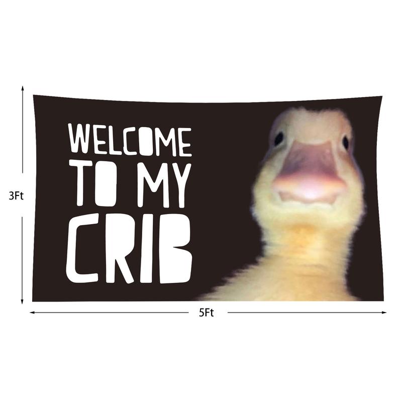 welcome to my crlb flag Funny Flag with Brass Grommet Durable Polyester 3x5ft Banner Wall Flag for College Dorm Outdoor Dorm Decor