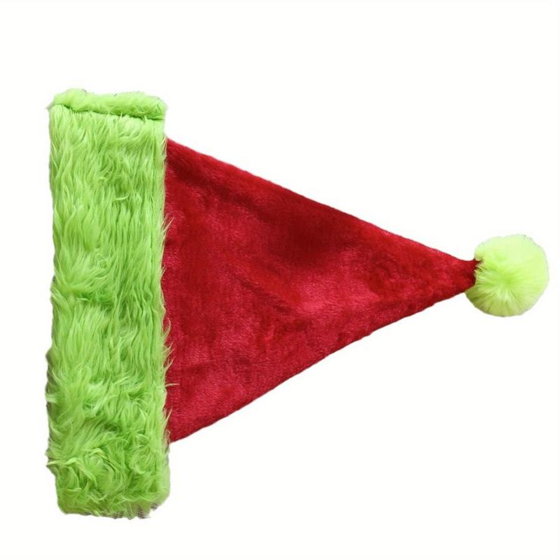 Christmas Adult Hat Plush Green Monster Red and Green Comfortable Soft Fashion Hat