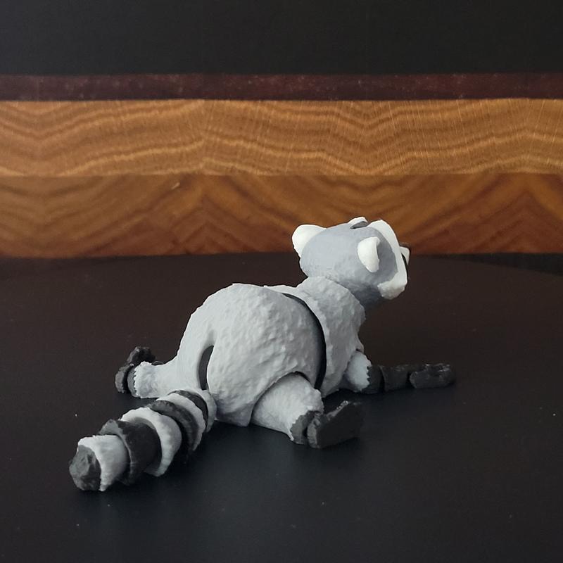 Trash Panda Bundle - High Quality 3D Printed  Movable PLA Plastic Functional Desk Decoration Ornament Set Plant Ornaments