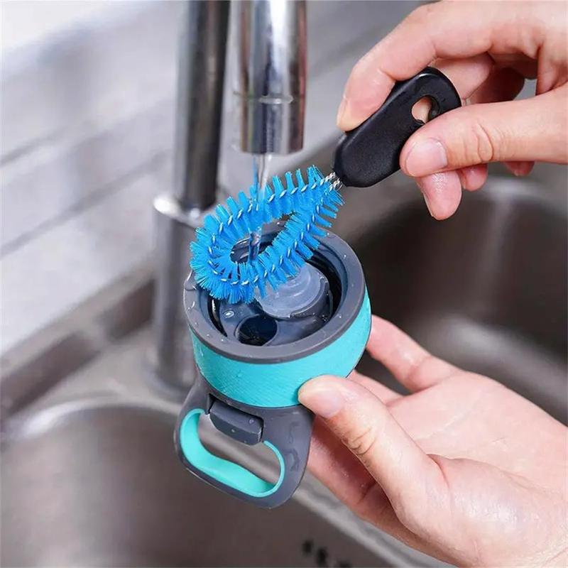 3 in 1 Water Bottle Cleaning Brush Set, Long Handle Bottle Brush with Detachable Brush Head, Kitchen Cleaning Tool for Cup, Glass, Pot