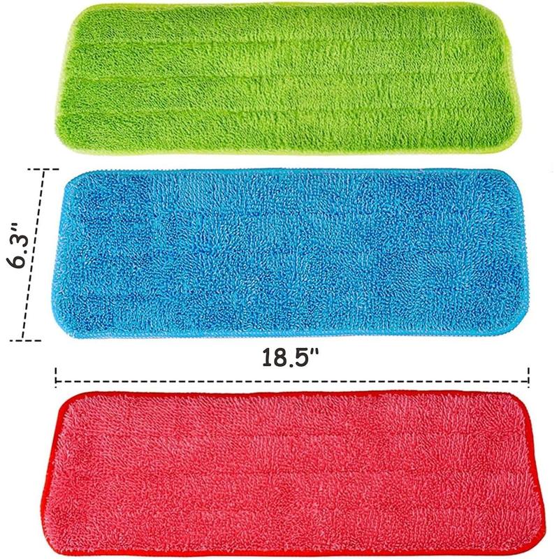 Microfiber Replacement Mop Pads, 18