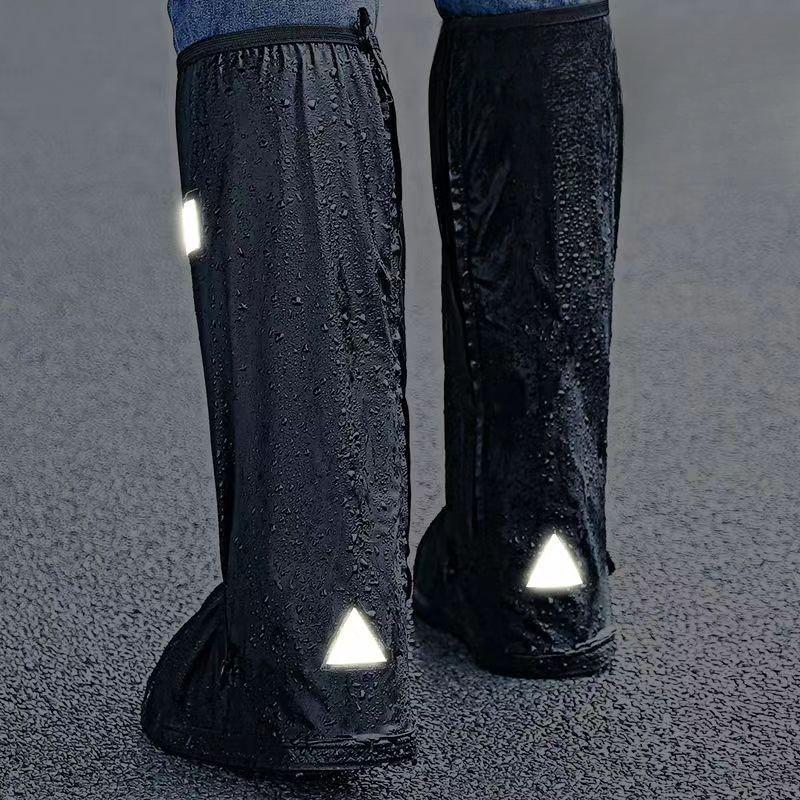 Outdoor Sand Resistant High Cylinder Riding Boots Cover in Rainy Days Rainproof Shoe Cover Anti Slip Thickened Wear-resistant