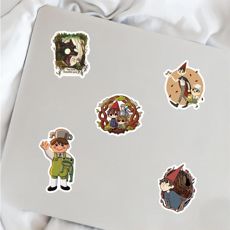 Over The Garden Wall Themed Sticker, 50pcs set Waterproof Self Adhesive Decor Paper, Decor Sticker for Gift Greeting Card Water Bottle Laptop Phone