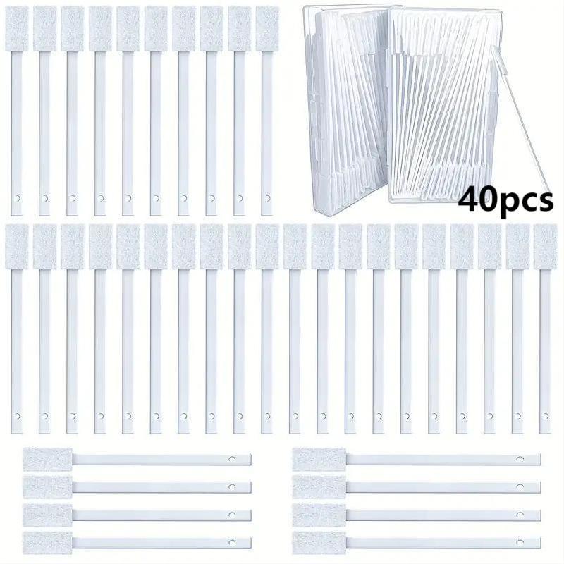 Disposable Crevice Cleaning Brush, 40pcs Multipurpose Small Scrub Cleaner Brush for Small Spaces & Toilet Bowl Corner & Window Groove, Kitchen Cleaning Supplies