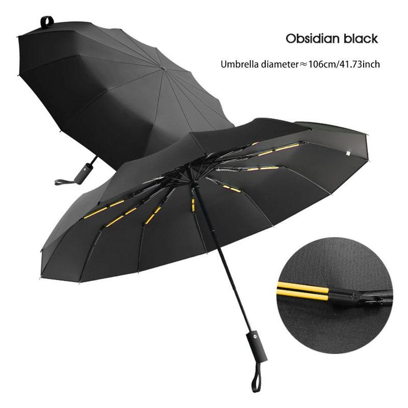 Automatic Umbrella, 1 Count Portable 12-rib Durable Reinforced Umbrella,  Wind-resistant & Anti-uv Sunscreen Umbrella for Outdoor Travel Hiking