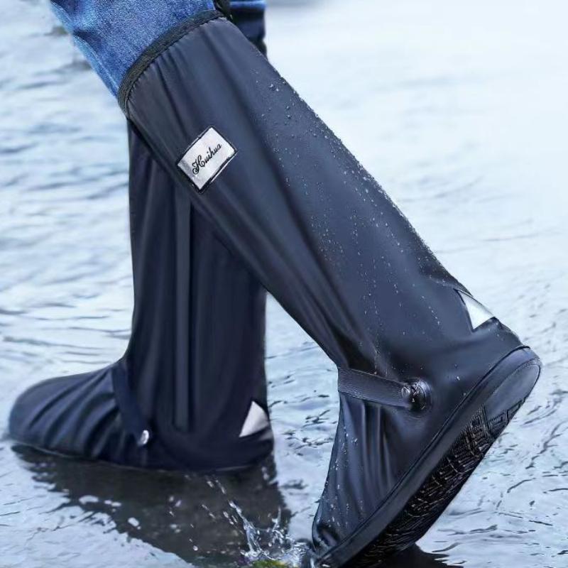 Outdoor Sand Resistant High Cylinder Riding Boots Cover in Rainy Days Rainproof Shoe Cover Anti Slip Thickened Wear-resistant