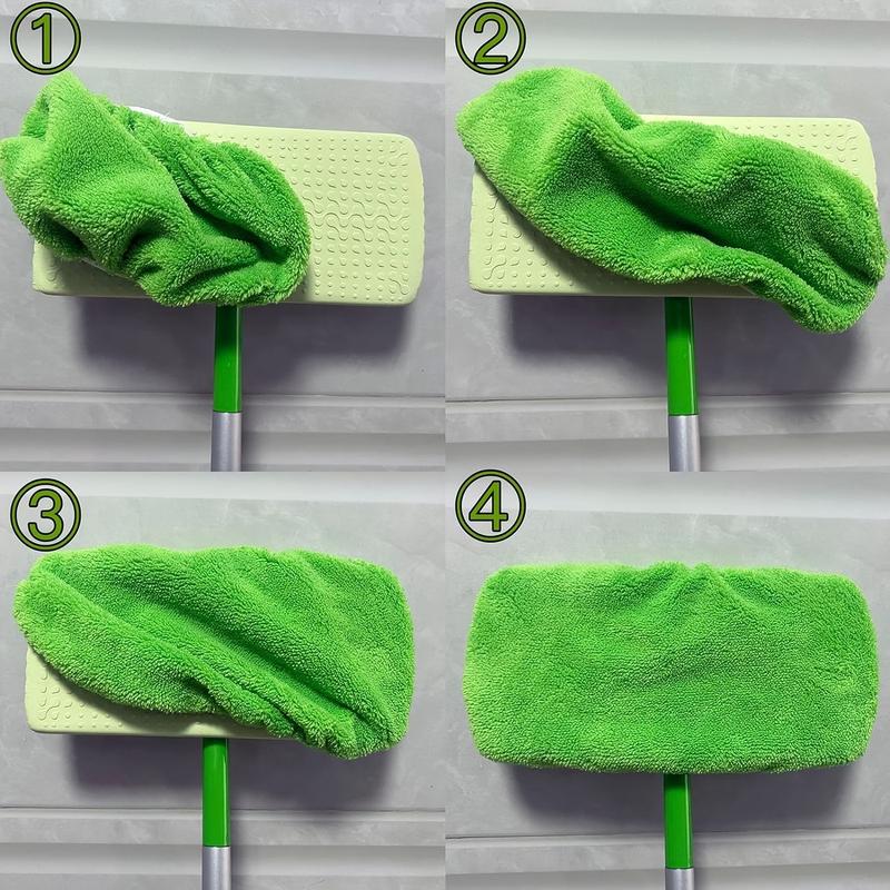 8pcs Washable Mop Replacement Pads - Easy-Clean, Durable Microfiber Cloth - Effective Dust Removal for Wet and Dry Floors Cleaning