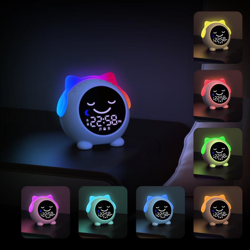 Sleep Training Clock, Kids Alarm Clock with Night Light & Nap Timer, Ok to Wake Clock for Girls and Boys