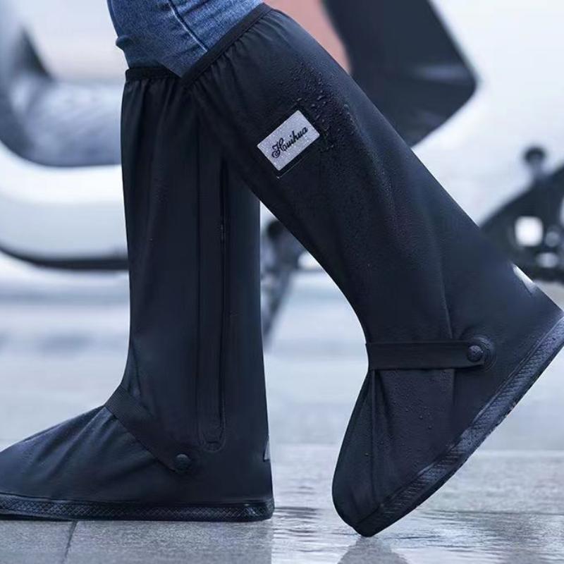 Outdoor Sand Resistant High Cylinder Riding Boots Cover in Rainy Days Rainproof Shoe Cover Anti Slip Thickened Wear-resistant