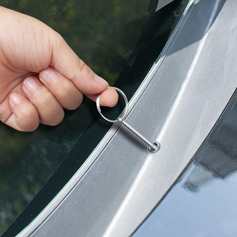 Stainless Steel Car Drain Pipe Unclogging Brush, 1 Count Car Sunroof & Door & Fuel Tank Drain Hole Unclogging Tool, Multi-purpose Cleaning Tool for Car & Home