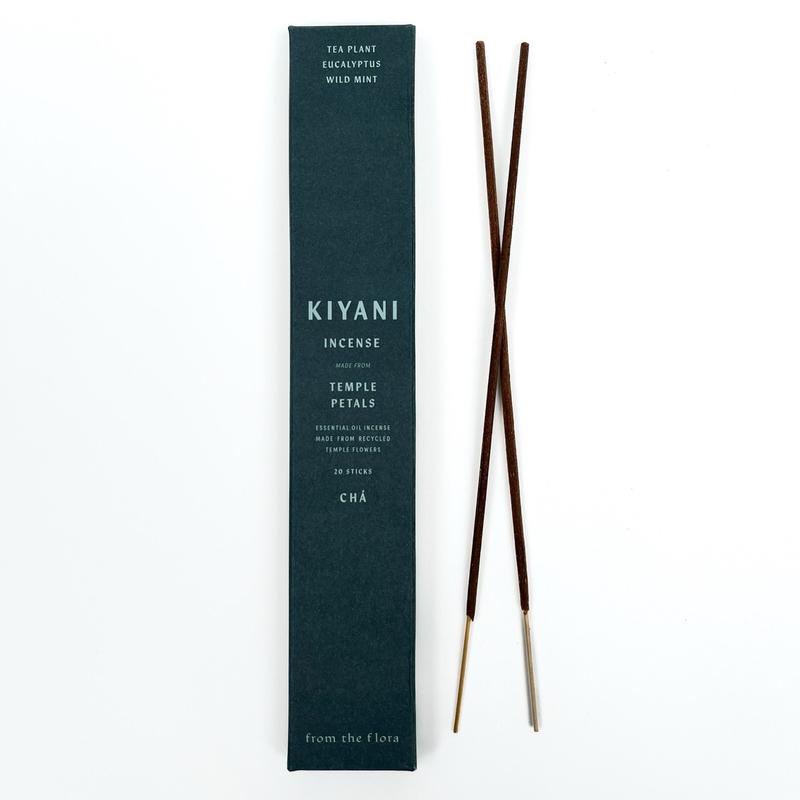 Kiyani Essential Oil Incense - Made From Recycled Temple Glowers