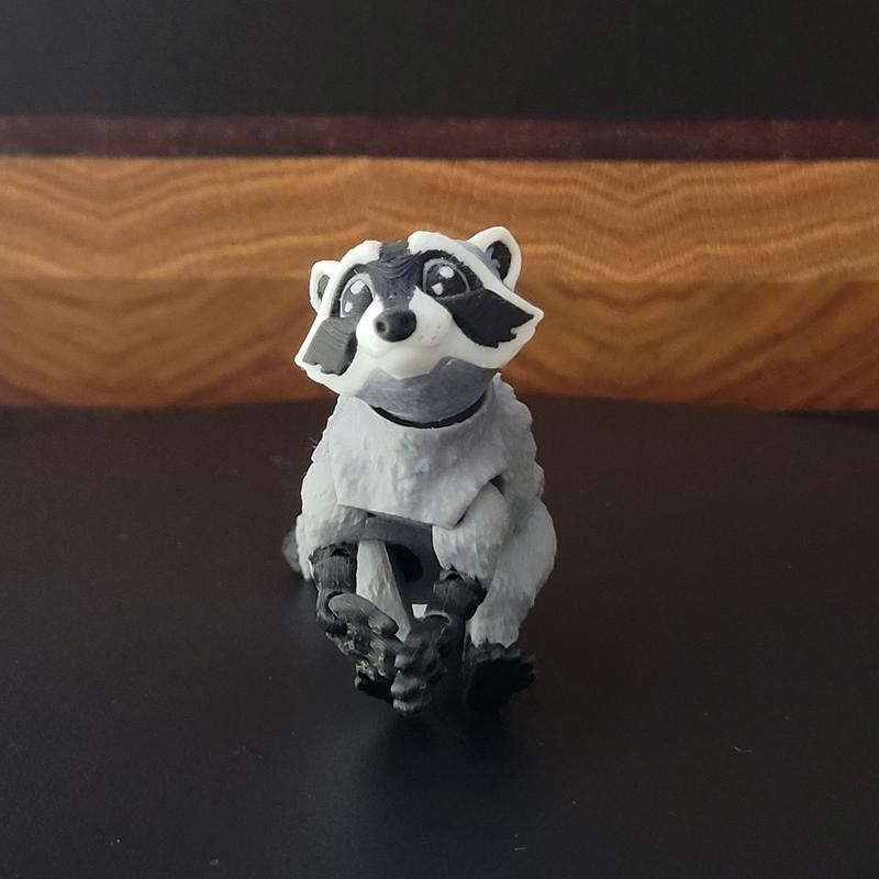 Trash Panda Bundle - High Quality 3D Printed  Movable PLA Plastic Functional Desk Decoration Ornament Set Plant Ornaments