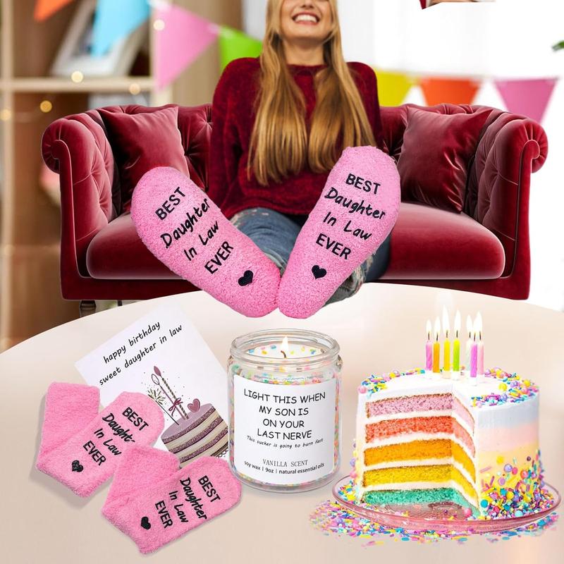 Daughter in Law Gifts - Daughter in Law Gifts from Mother in Law Father in Law - Funny Birthday Wedding Mothers Day Xmas Gifts for Daughter in Law from Mom Dad - Best Gifts for Sons Girlfriend