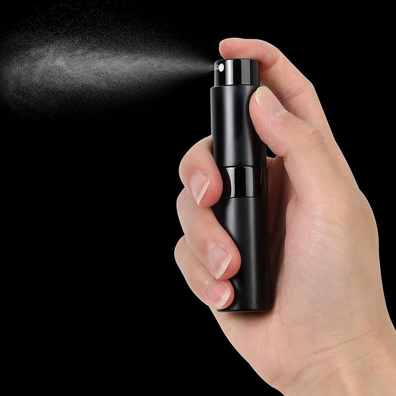 2 4PCS Atomizer Perfume Spray Bottle for Travel Organiser Canister 8ML Tin