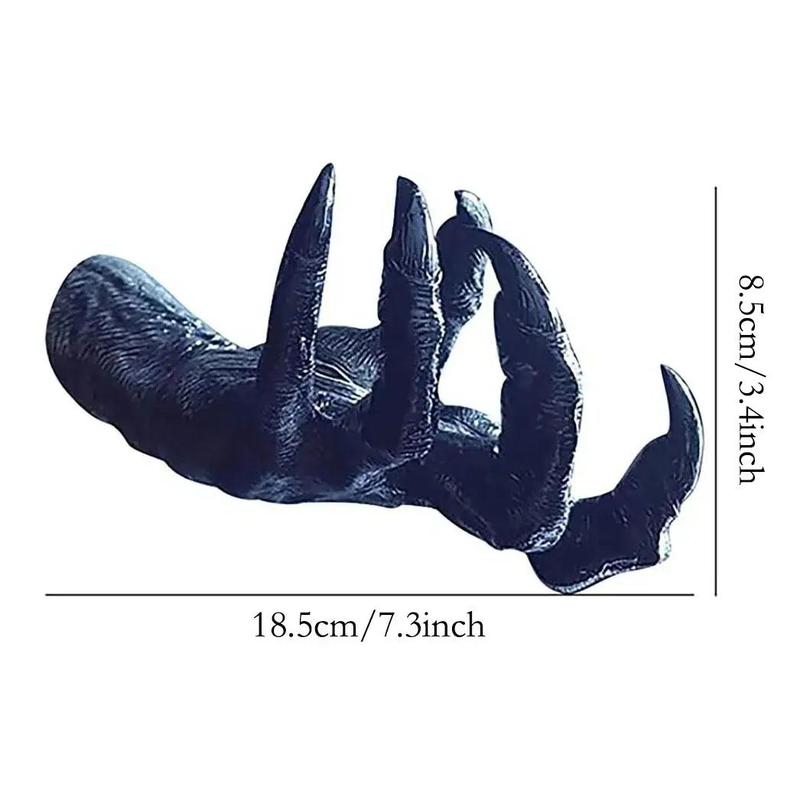 Witch's Demon Hand Wall Hanging Statue, 1 Count Aesthetic Art Sculpture, Horror Ghost Hand, Creative Props for Bedroom Living Room, Home Decor