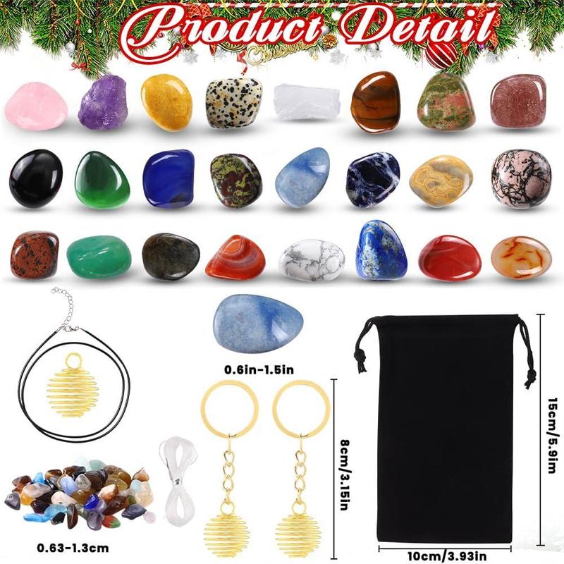 2024 Stone Christmas Advent Calendar, Children's Christmas Countdown Calendar, Rock Rock Advent Calendar Kit, Boys and Girls Learning Series, Teen birthday Christmas Party gifts