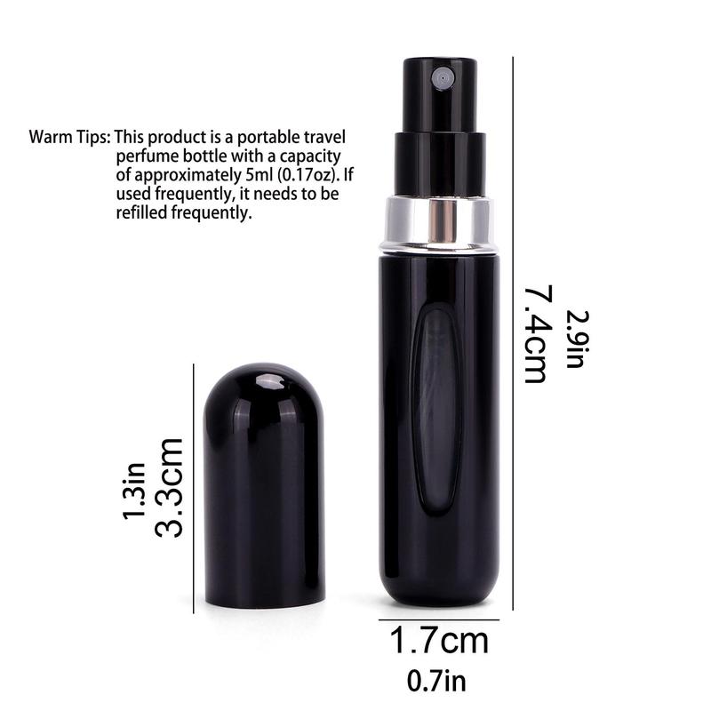 Portable Travel Spray Bottle with Press Head, Empty Perfume Dispenser Sprayer, Empty Perfume Atomizer Spray Bottle, Empty Travel Spray Bottle, Fall Gift, Christmas Gift