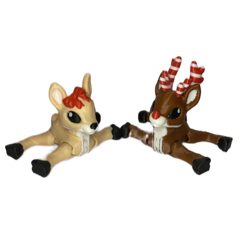 3D Printed reindeer Figurines for Home Decor