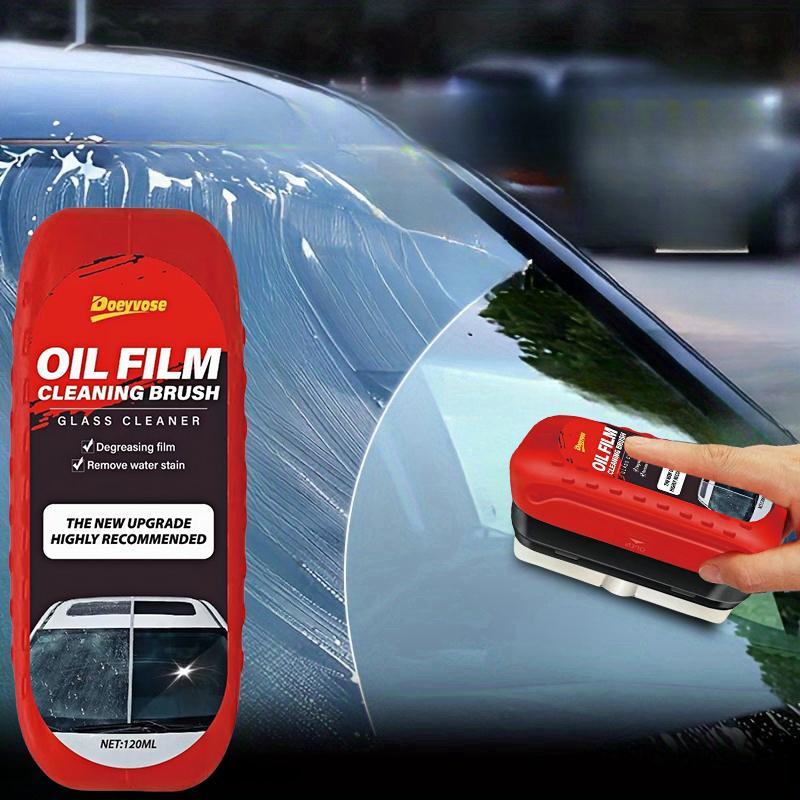 Doeyvose Car Oil Film Cleaning Brush, Car Windshield Oil Film Removal Brush, Rainy Day Anti-fog Cleaning Glass Brush, Universal Car Cleaning Tool