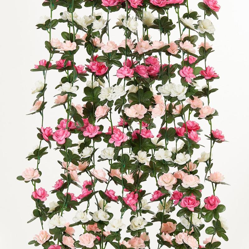 Artificial Flower Vine, 1 Count 96in Artificial Vine, DIY Plastic Garden Vine Rattan for Unique Romantic Home Decor, Wedding Party Decoration, Wedding Decor