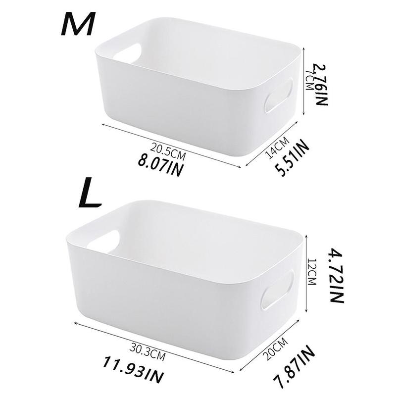 Bathroom Storage Box with Handle, 1 Count Simple Style Cosmetic Storage Box, Multifunctional Storage Box for Home Bathroom,  Storage Organization