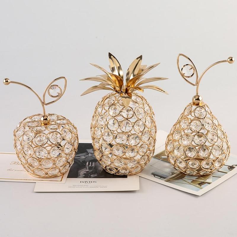 Artificial Pineapple Ornament, 1 Count Artificial Fruit Figurine, Tabletop Centerpiece For Home Decor